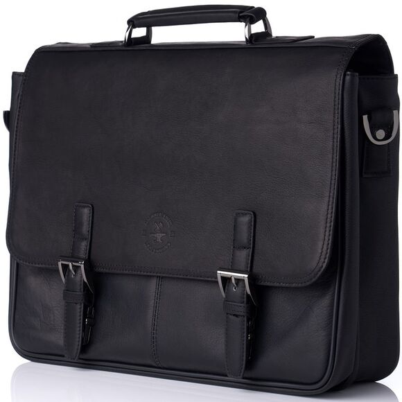 Hammer Anvil Leather Briefcase up to 15.6” Laptop Case Messenger Bag Portfolio - Picture 2 of 8